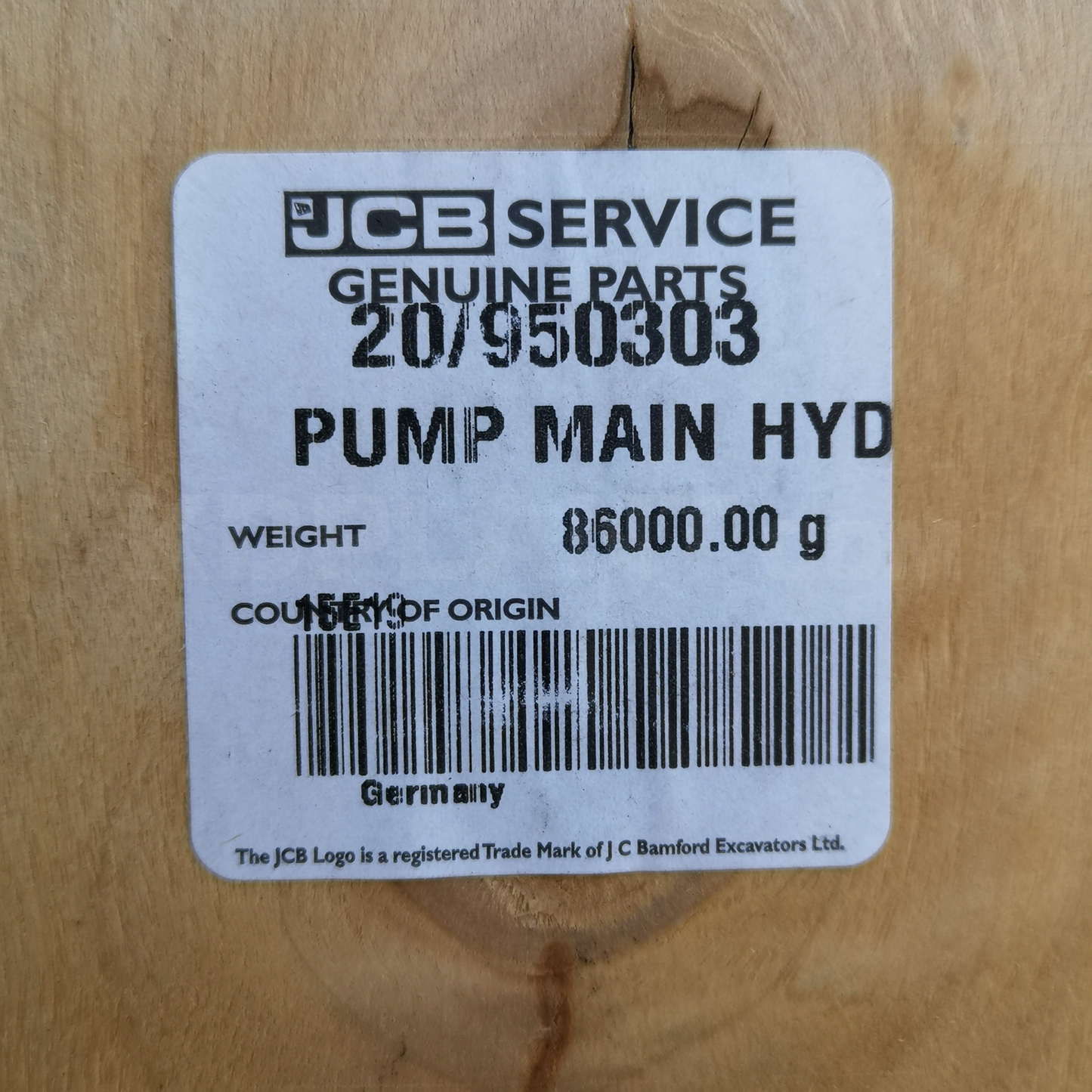 New JCB 456 Hydraulic Pump | 20/950303