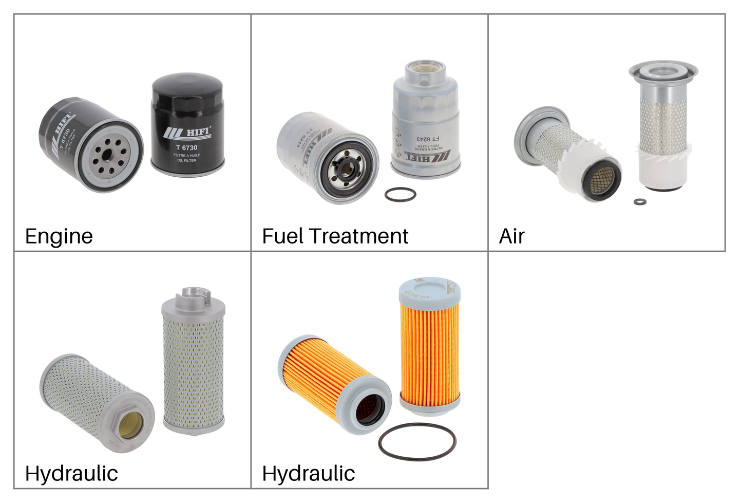 Hitachi EX40 EX40-1 EX45 EX45-1 | Kit de filtros