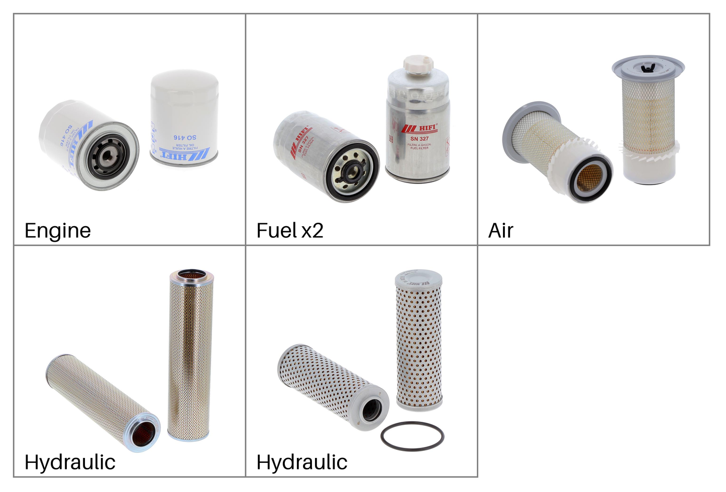Fiat-Hitachi FH130 FH130-1 FH130-2 FH130-3 FH150 FH150-1 FH150-2 FH150-3 | Filter Kit