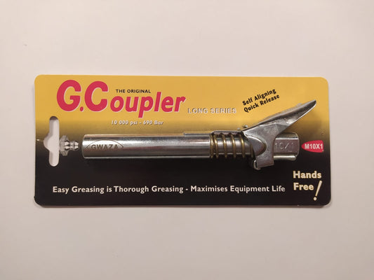G-Coupler Grease Gun Coupler |  M10x1 | Extra-Long