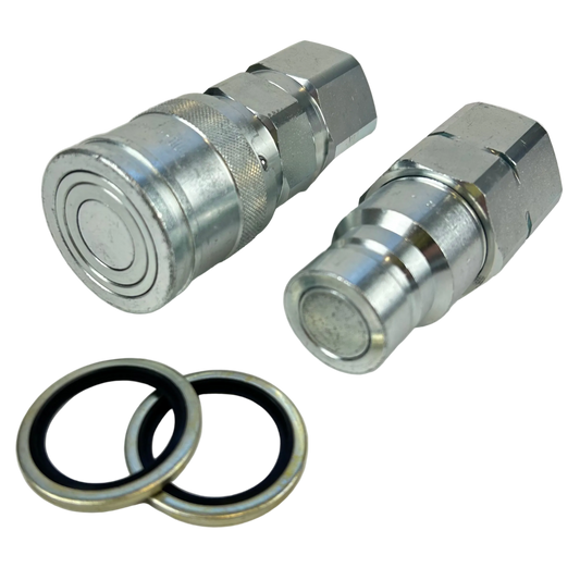 1"  Quick Release Coupling M/FM Set | Flat Face