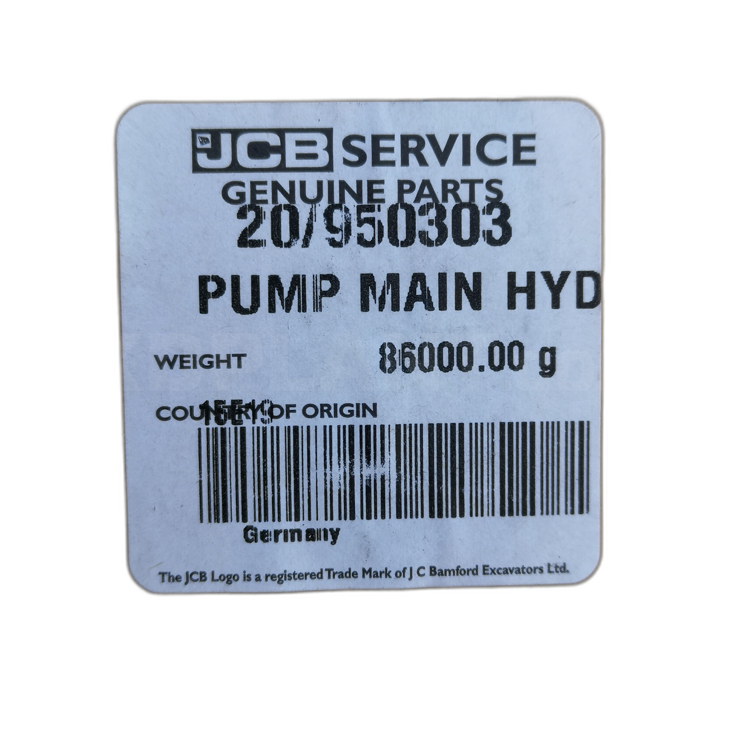 New JCB 456 Hydraulic Pump | 20/950303