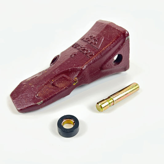Bucket Tooth + Retaining Pin & Clip | 3-8 ton Excavator