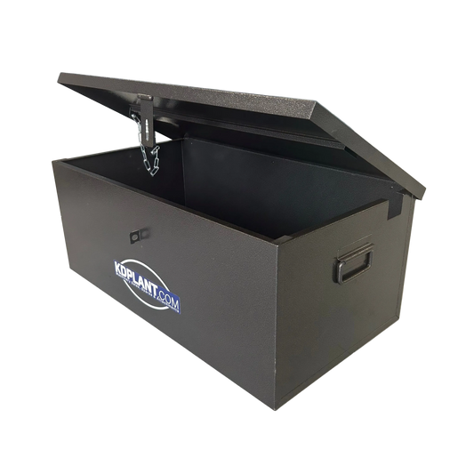 Small Lockable Steel Storage Box – Rugged Portable Site Chest