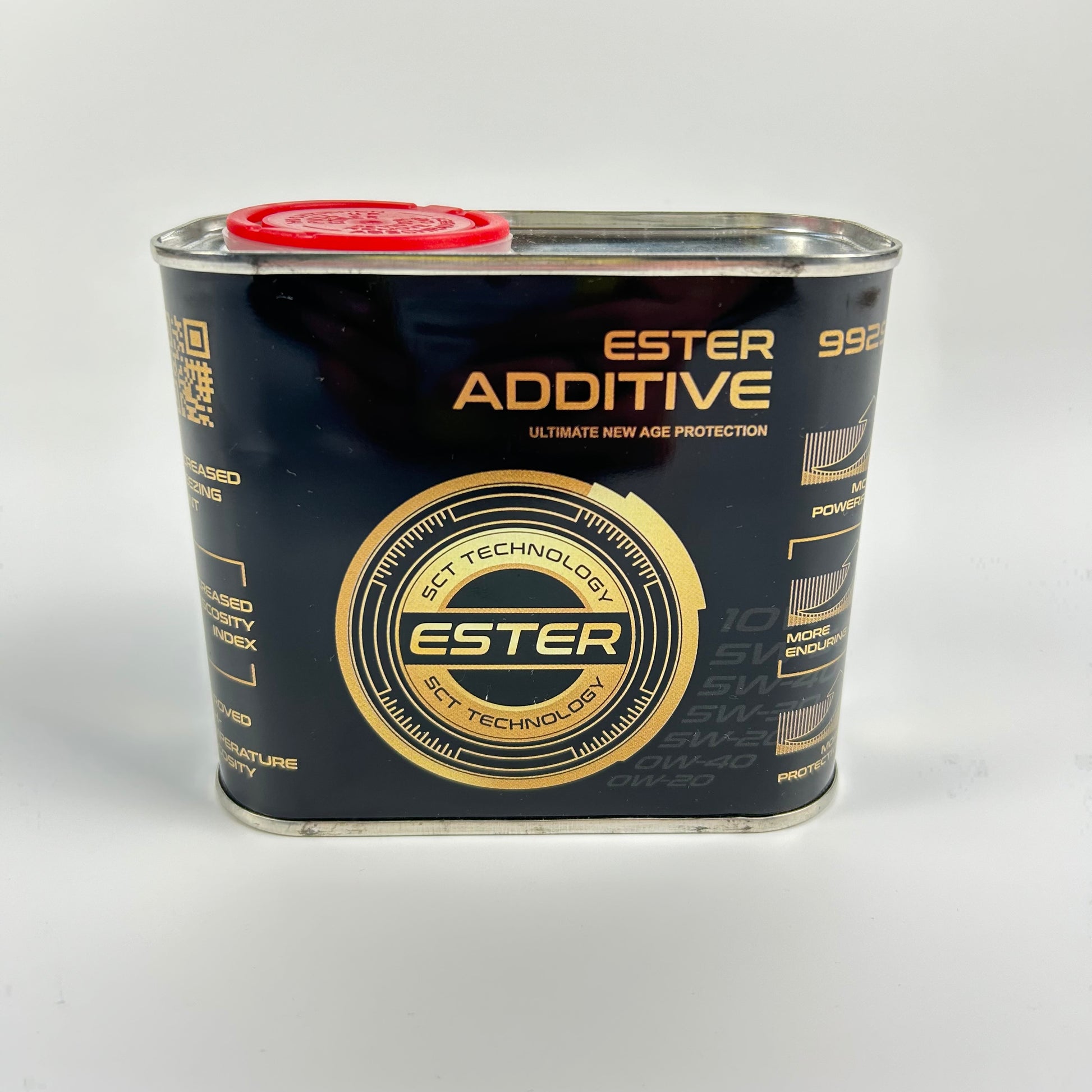 Can of Ester Additive on a white background