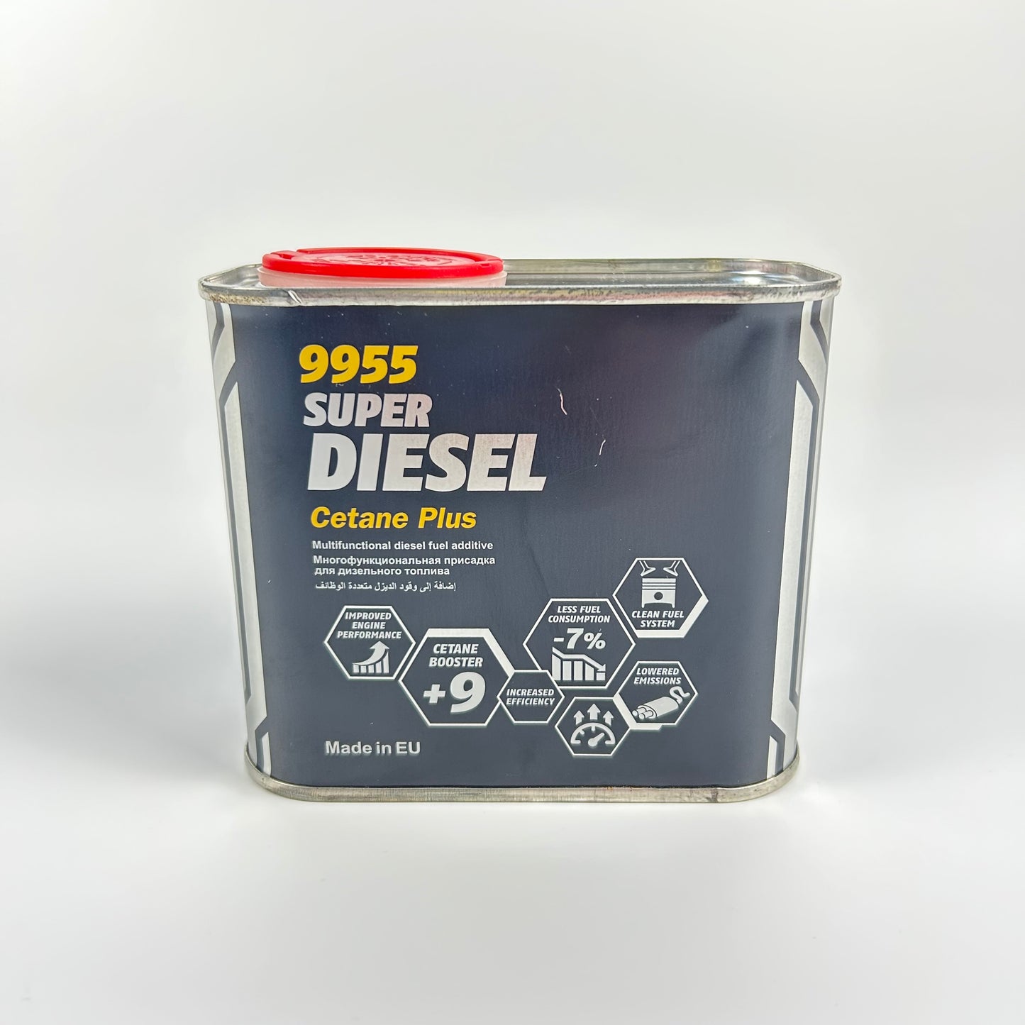 Can of 9955 Super Diesel Cetane Plus on a white background