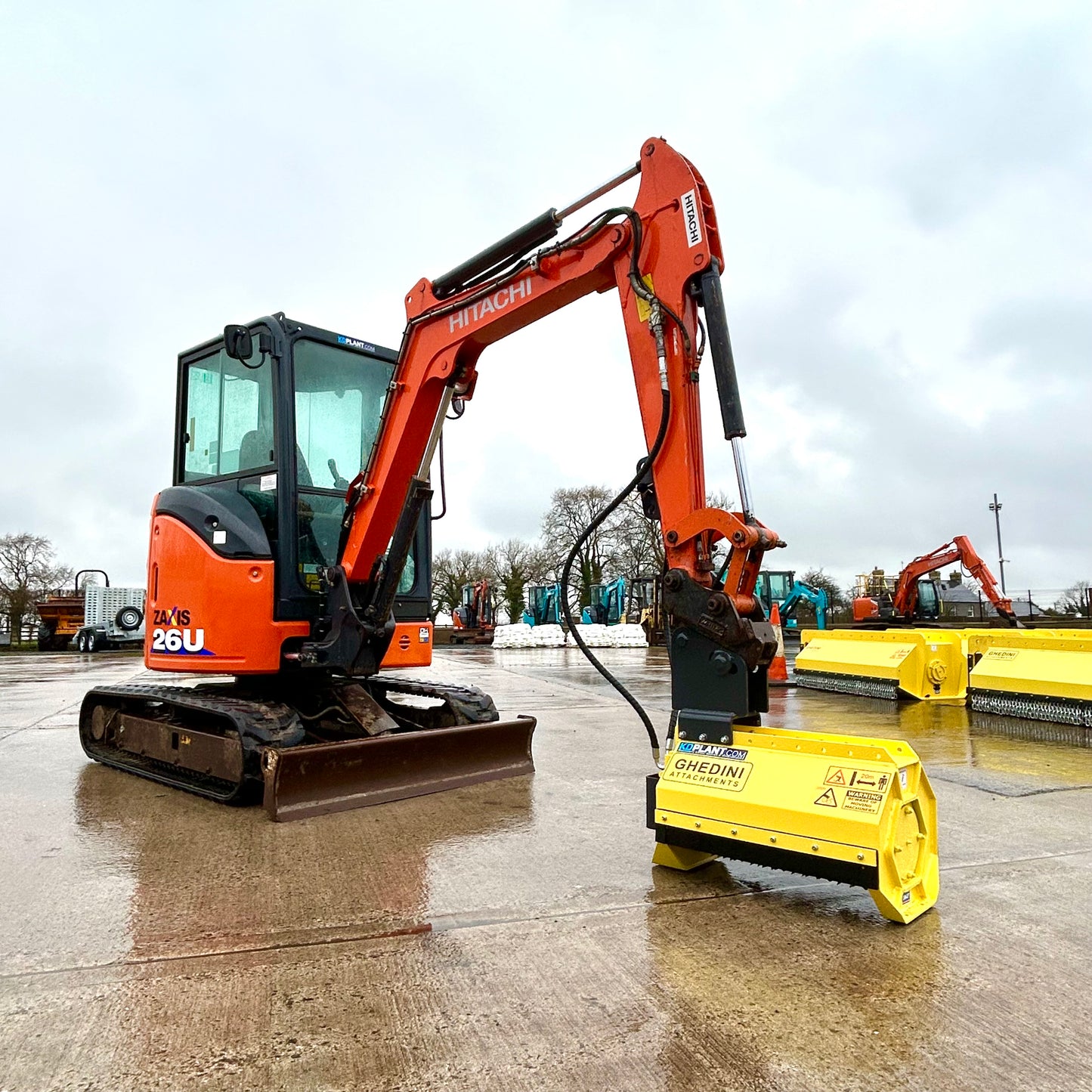 Flail Mulcher for 1-3 ton Excavator | Ghedini DA 56