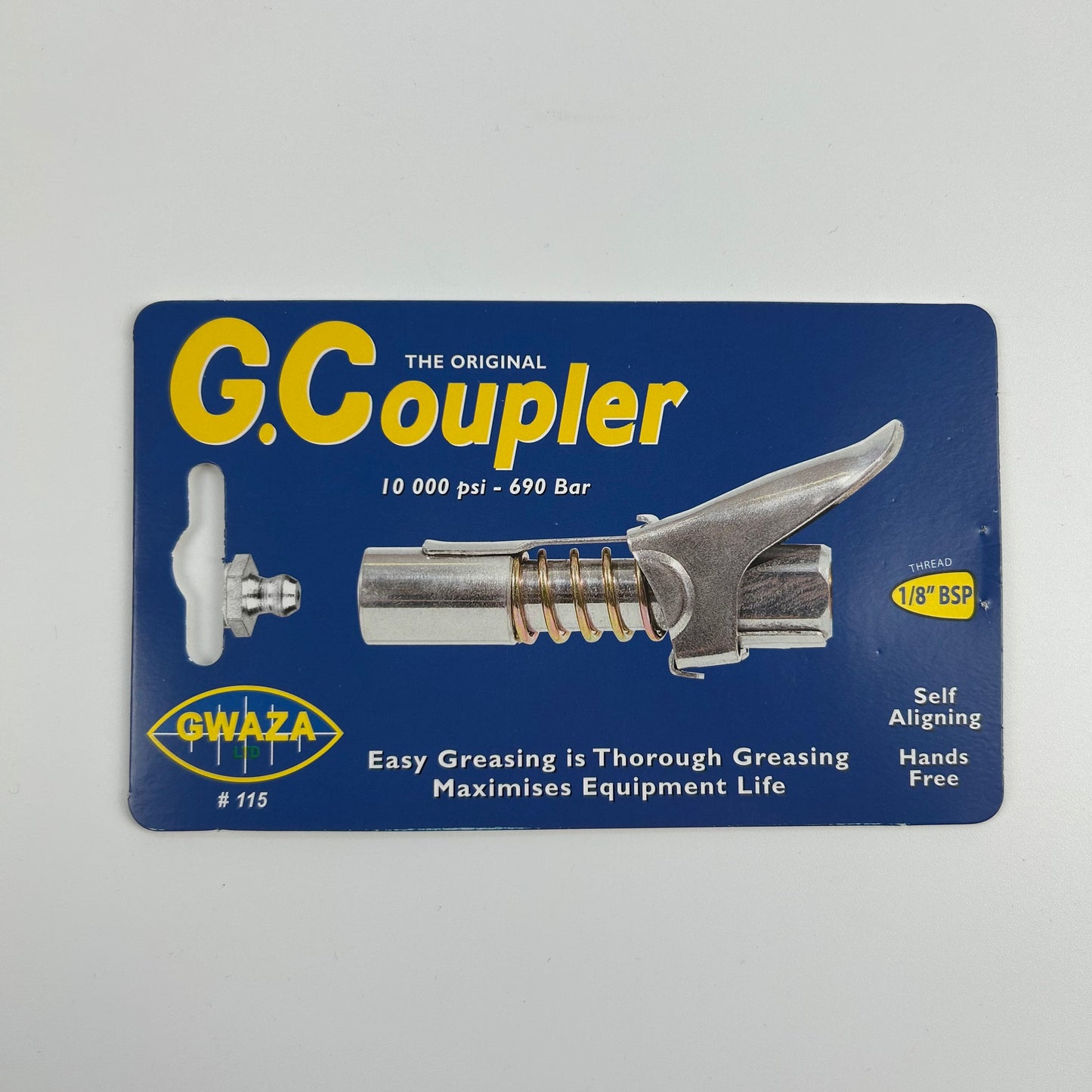 Grease Gun Coupler |  ⅛” BSP G-Coupler