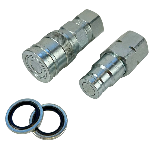 1/2" Quick Release Coupling M/FM Set | Flat Face