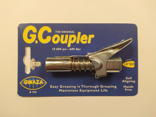 Grease Gun Coupler |  ⅛” BSP G-Coupler