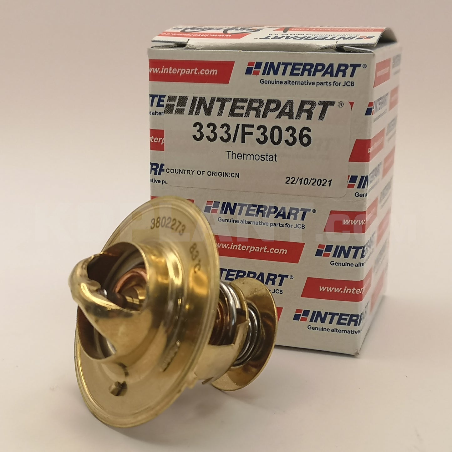 JCB / Cummins Fastrac Thermostat | 333/F3036